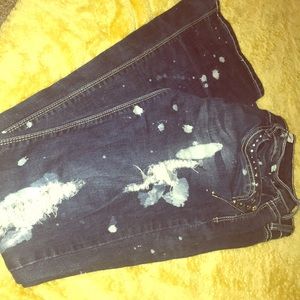 Bleach bell bottom jeans